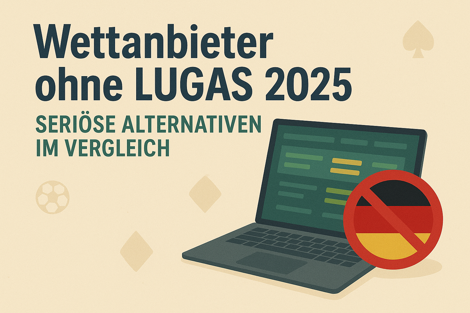 Wettanbieter ohne LUGAS 2025: Seriöse Alternativen im Vergleich