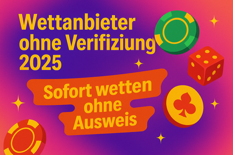 Wettanbieter ohne Verifizierung 2025 Sofort wetten ohne Ausweis